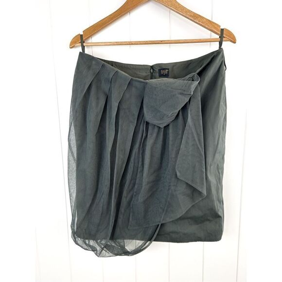 Pauw Amsterdam Gray Tulle Mesh Mini Skirt Size 3 - Picture 1 of 9